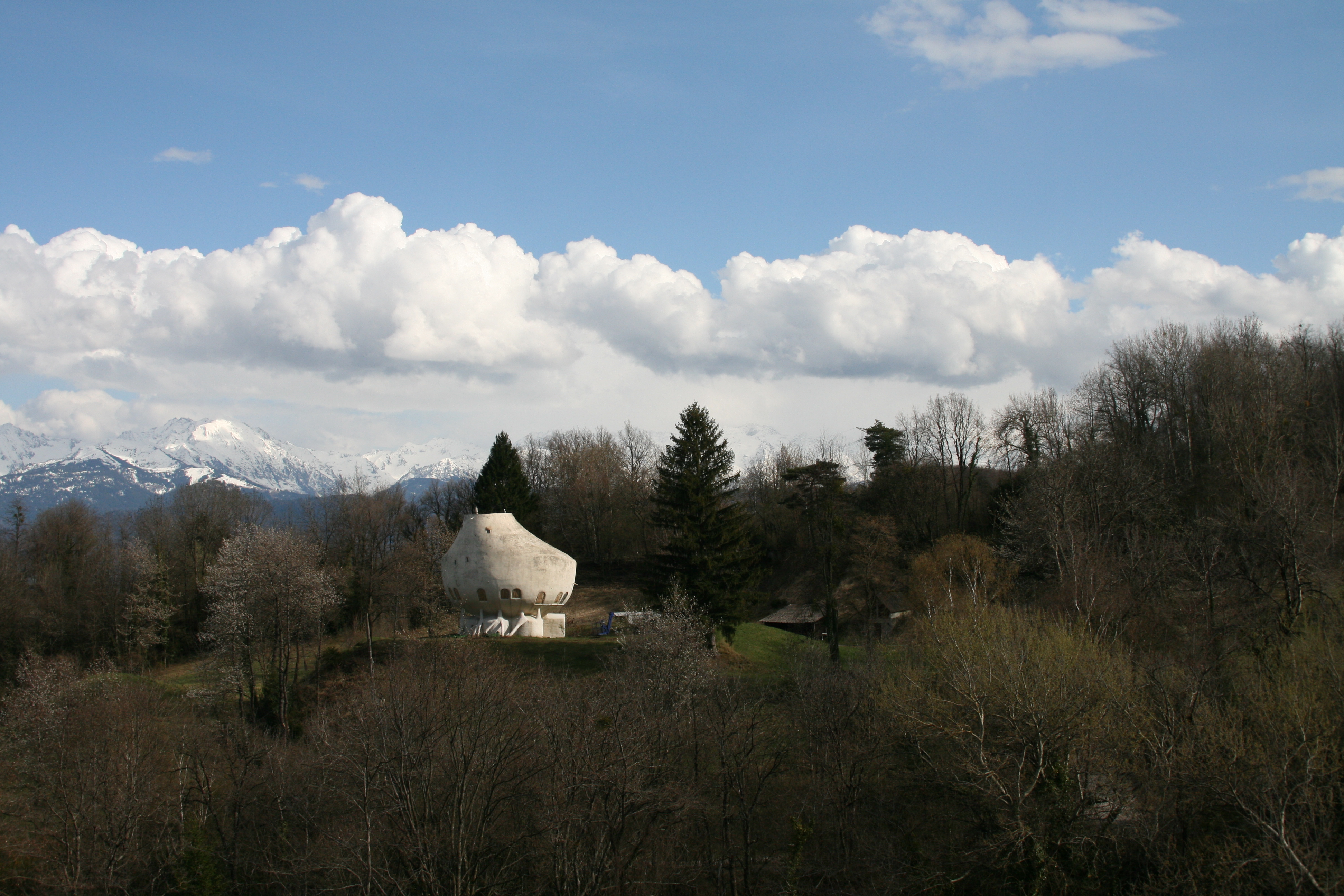 A weird house in the Alps