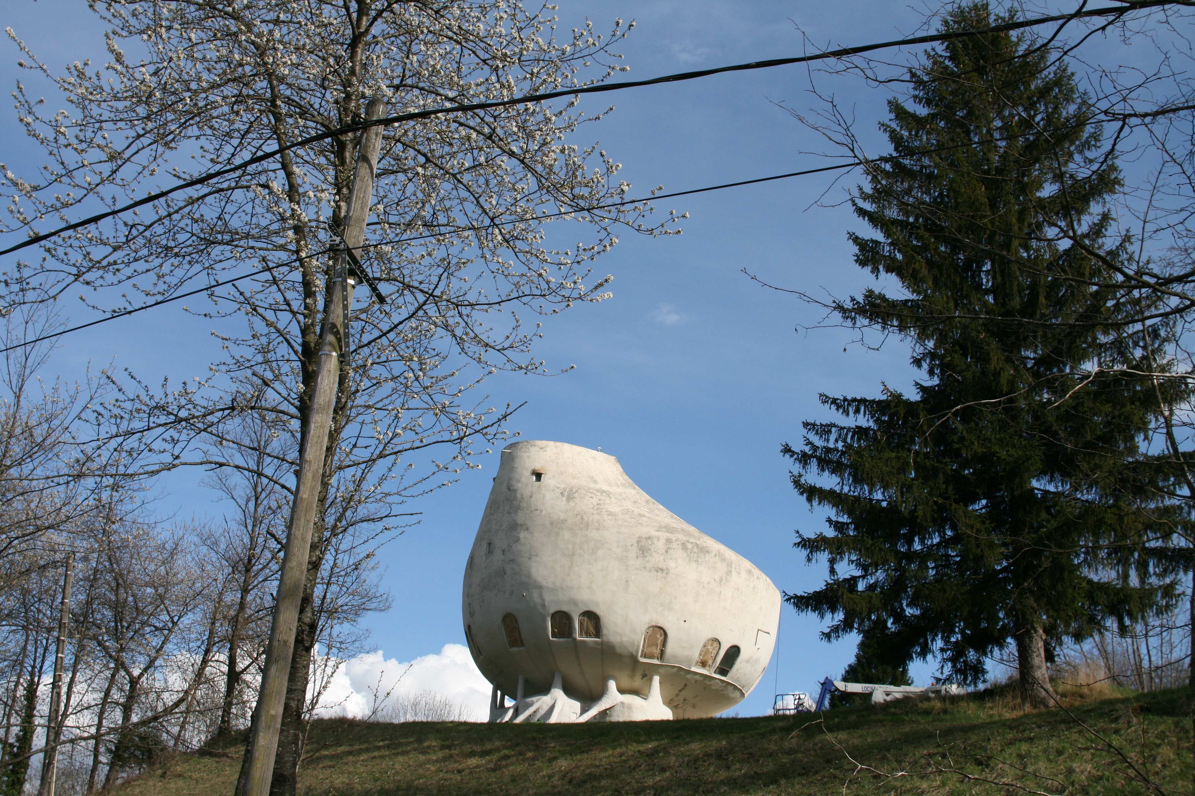 A weird house in the Alps