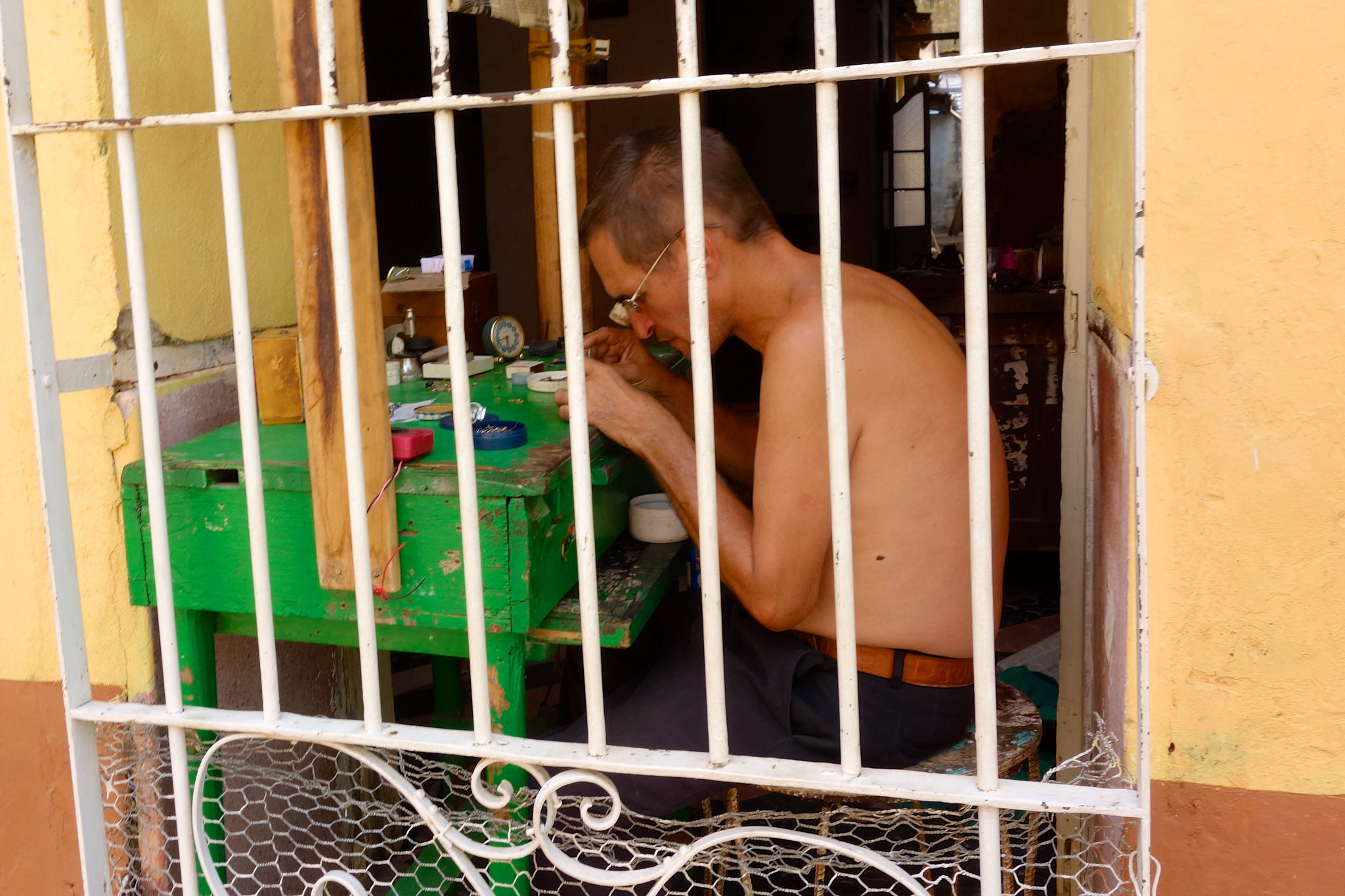 A repairman in Trinidad.