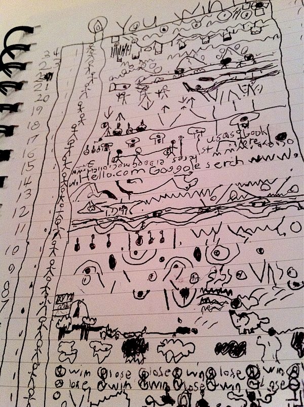 Another example of paper video game found on boing boing